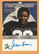 Jerome Heavens Notre Dame Irish AUTO 2003 TK Legacy East St. Louis Illinois