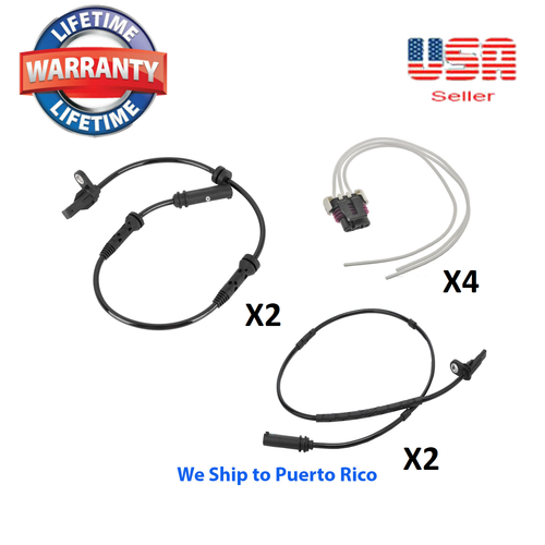 4 ABS Speed Sensor Front Rear Left Right W/connector FitBMW F23 F30