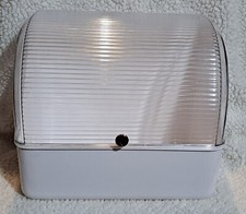 Makeup Countertop Organizer Storage Cosmetics Toiletries Dustproof White Lidded