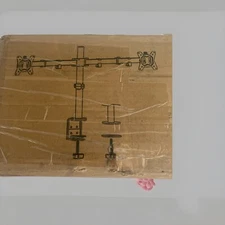 ErGear  Dual LED LCD Monitor Free-Standing Desk Stand, Black