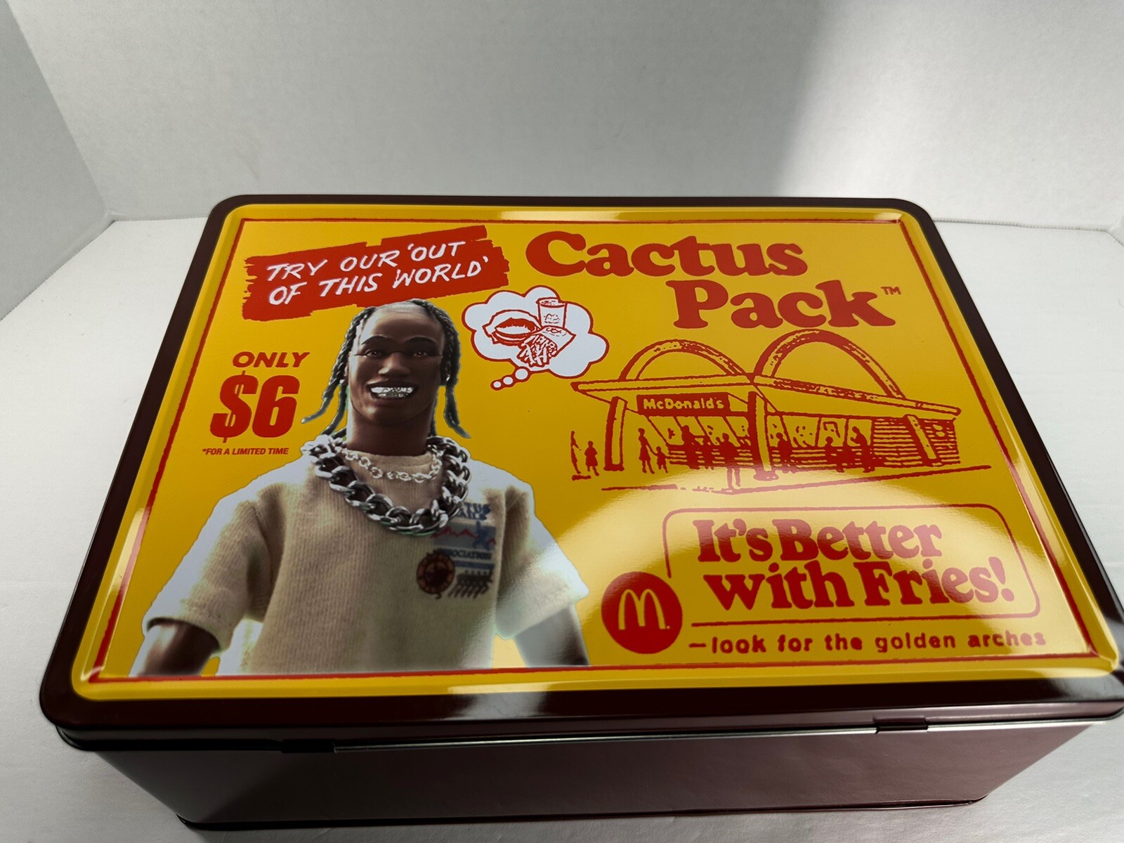 TRAVIS SCOTT x MCDONALDS Cactus Pack Vintage Metal Lunch Box Limited Edition eBay