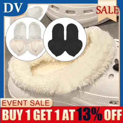 Winter For Replacement Crocs Fur Insoles Liners Furry Inserts Crocs Shoes Clogs