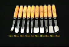 10 Pieces Woodpecker Woodworking  Knife Large Carving Knife Set