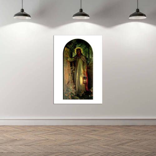 Impresión de póster de arte de pared William Holman Hunt - La luz del mundo - Imagen 3 de 12