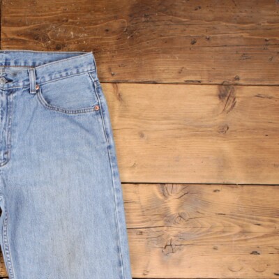 Vintage Levis 550 Jeans 34 x 31 Stonewash Straight Blau Red Tab Denim