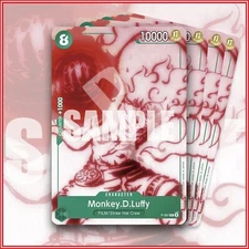 ONE PIECE TCG: MONKEY.D.LUFFY ST16 P-061 Promo x4 GREEN Starter Deck Uta 🔥