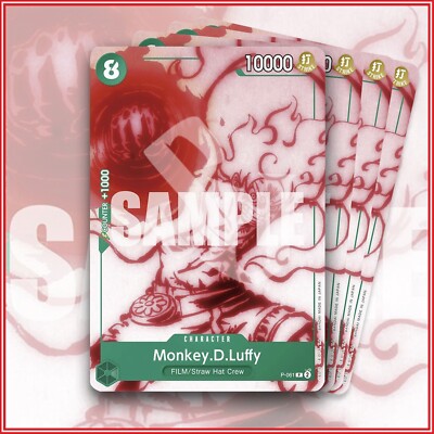 ONE PIECE TCG: MONKEY.D.LUFFY ST16 P-061 Promo x4 GREEN Starter