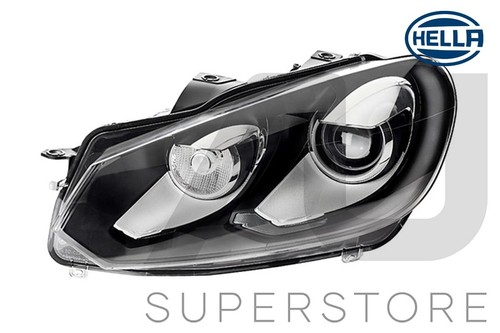 HELLA Set Pair LH+RH Head Lamp For Volkswagen VW Golf 2009~2013 Series 6 - Picture 2 of 3