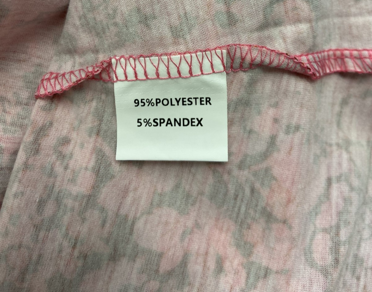 Ouges Floral Print Cotton Spandex V Neck Dress Wi… - image 4