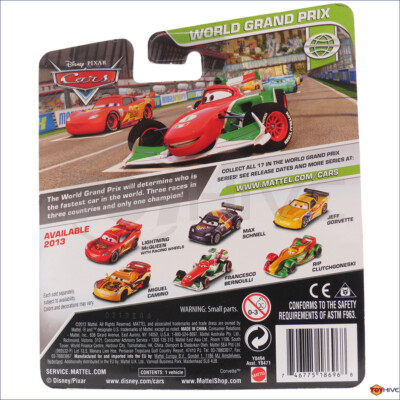 Disney Pixar Cars 2 WGP Erik Lanely 2012 World Grand Prix