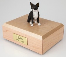 Chihuahua Pet Funeral Cremation Urn Available in 3 Different Colors  4 Sizes
