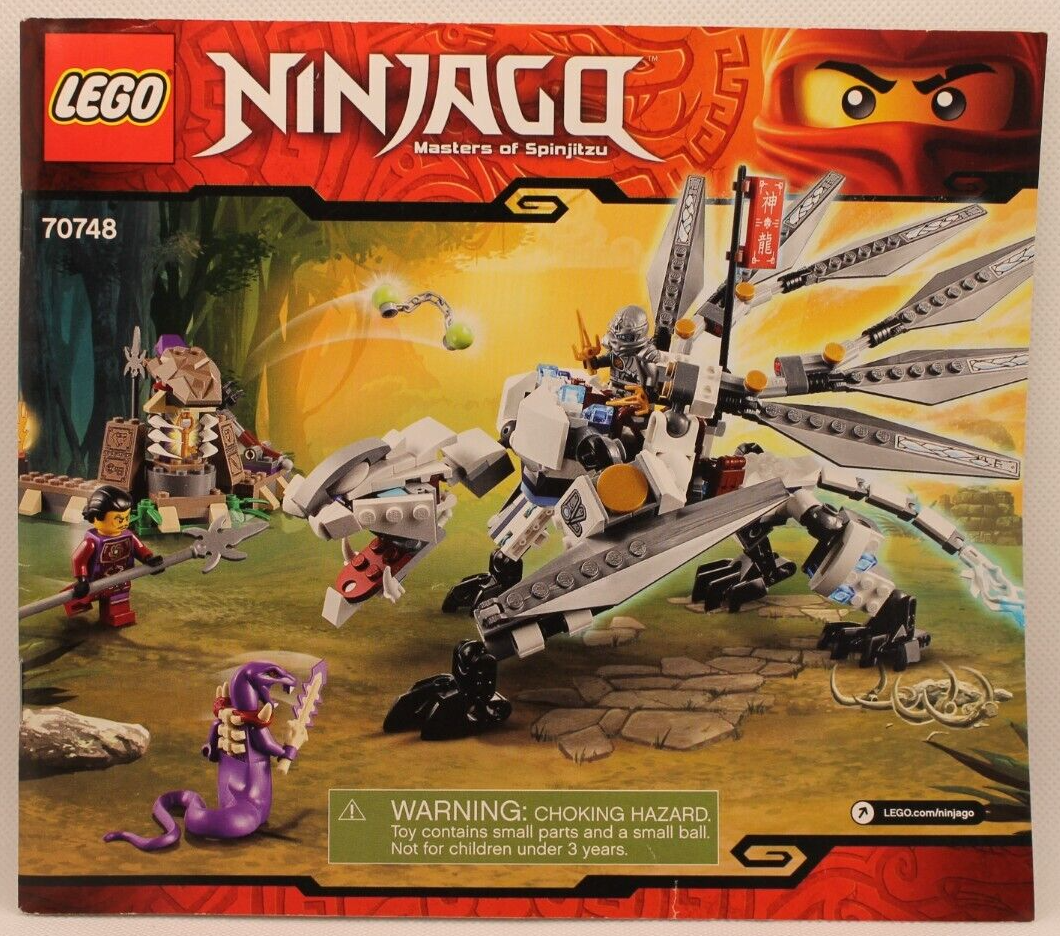 Lego 70748 Ninjago Instruction Manual Only 2015 Titanium Dragon | eBay