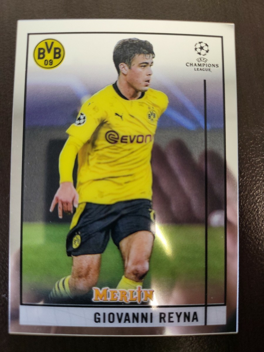 2020-21 Topps MERLIN Giovanni Reyna グリーン 2020-21 Giovanni Reyna PSA 9 Topps Merlin Chrome UCL Green