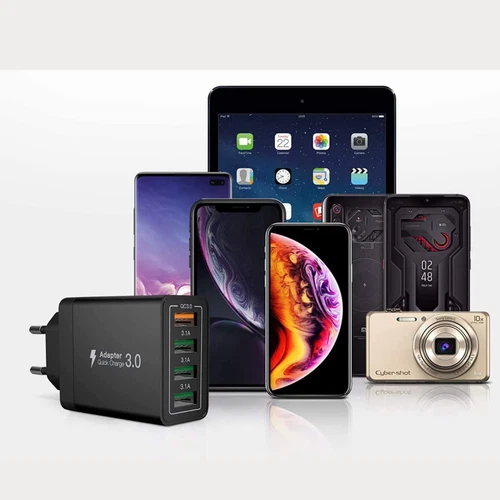 2 szt. Szybka ładowarka USB 3.0 Wielokrotny 4-krotny zasilacz Adapter Komórka Tablet - Zdjęcie 3 z 12