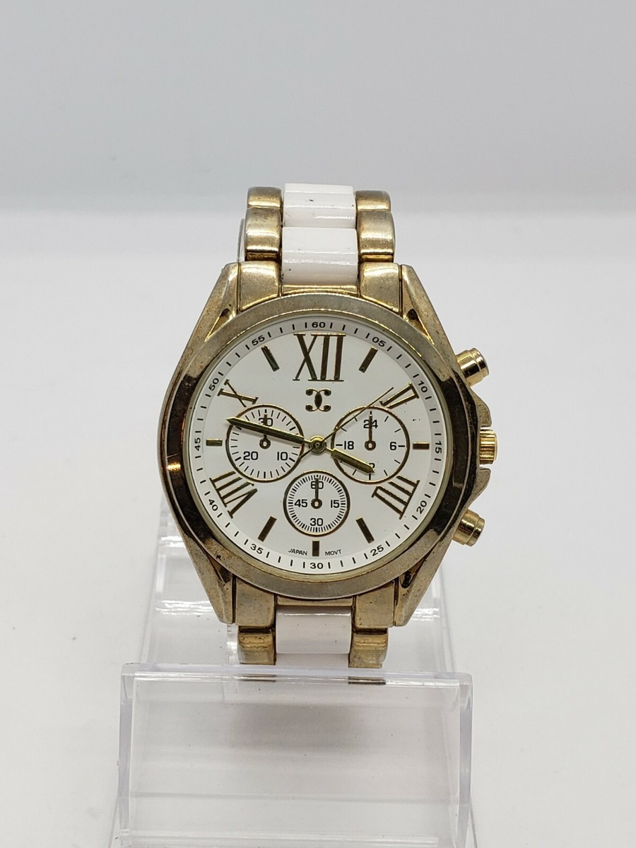 Charming Charlie ry4121gdwh Women Watch Charming Charlie White And Beige Zig Zag Dial Women main image 4