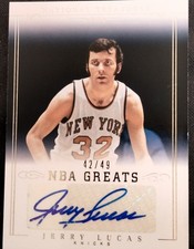 Panini National Treasures NBA Greatest Jerry Lucas Autograph 