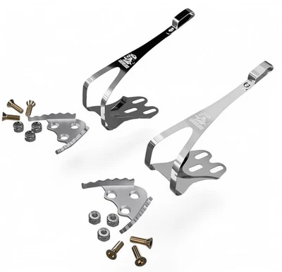 LOEVELOSI Jaula de pedal para Shimano 600 Tricolor / Dura Ace PD-A550 PD6300 gancho de pedal bicicleta de carretera