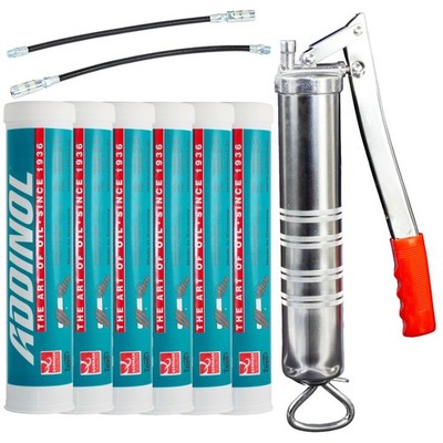 ADDINOL Mehrzweckfett L 3 6 X 400 g + Fettpresse BockTec Lithiumseifenfett fett