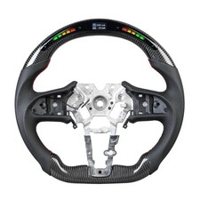 Real Carbon Fiber Led Steering Wheel Fit Infiniti Q50 19-24 Q60 14-22 With Heat