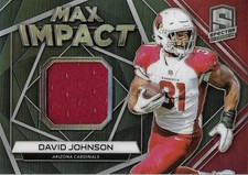 2019 Panini Spectra Max Impact Materials #21 David Johnson Jersey /199 FB