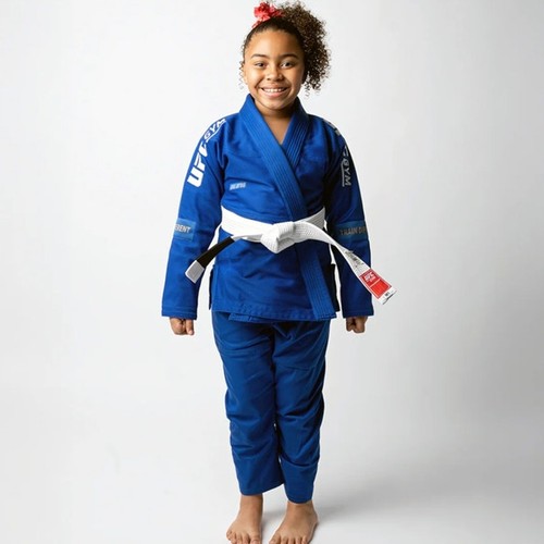 UFC Gym M4 Kids Training GI Royal Blue Jiu Jitsu Kimono Top ONLY 100% Cotton - Picture 14 of 14