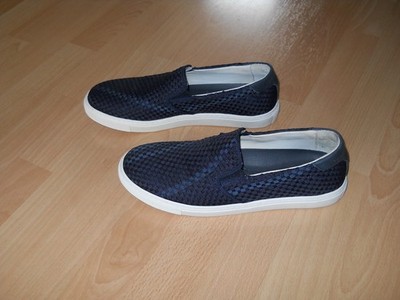 Original Tommy Hilfiger Herren Slipper Loafers Blau - Gr.42 - einfach Klasse!