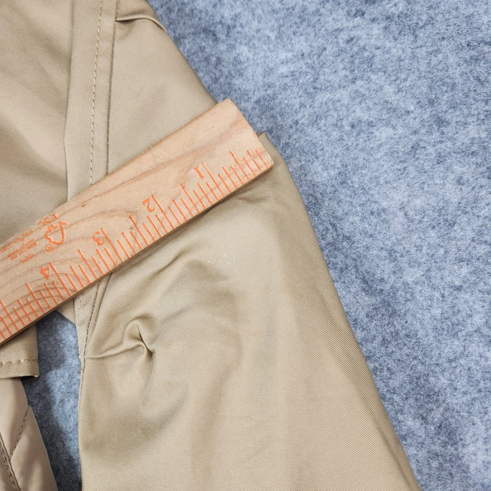 Тренер Тренч женщин маленький бежевый длинным рукавом на пуговицах выстеганная с капюшоном - Изображение 4 из 4