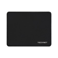 TECKNET Mouse Pad with Anti-fray Stitching, Waterproof Surface  Small, Black