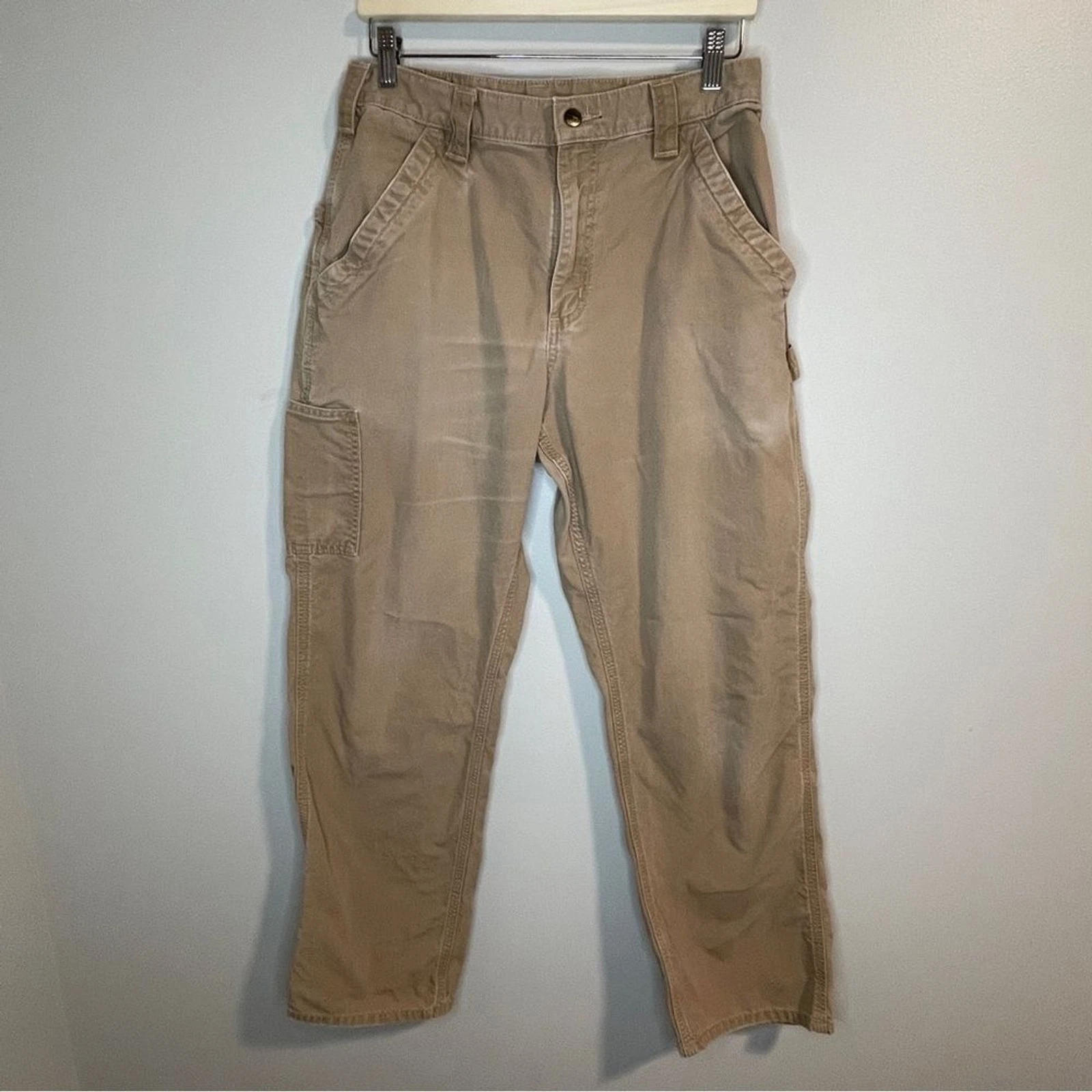 Carhartt Men's Tan Cargo Loose Fit Pants