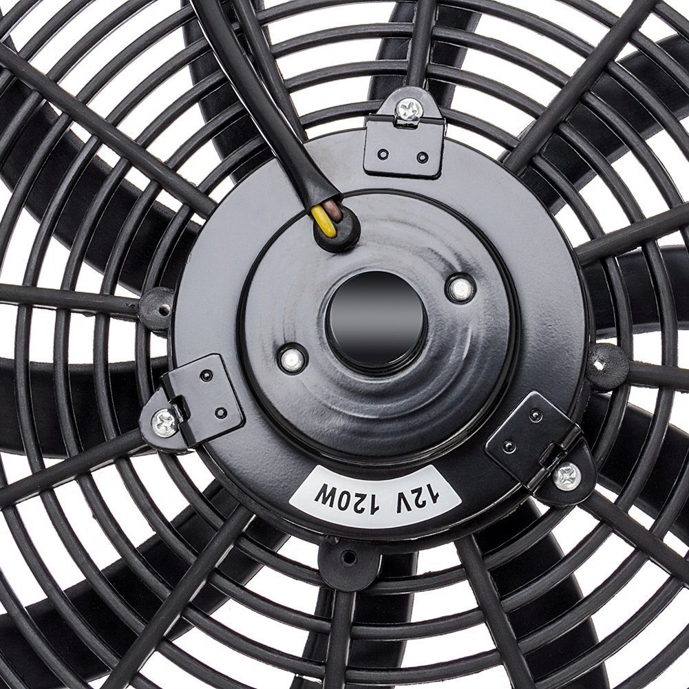 Precision Auto Labs 16" Electric Radiator Cooling Fan Kit – 3500 CFM, 120W, With Thermostat & Relay
