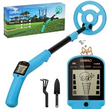OMMO Metal Detector, Adjustable 27.5  -37.8  Detector for Kids Azure A 