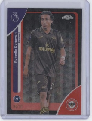 2026 Topps Chrome Premier League Romelle Donovan #37 /10 RC