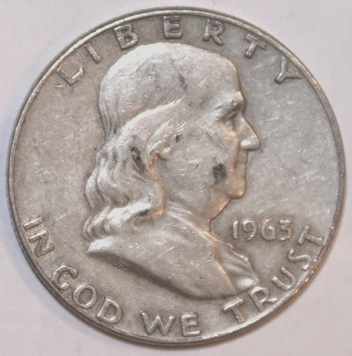 1963-D Franklin Half Dollar - 90% Silver - VF - #0784EB