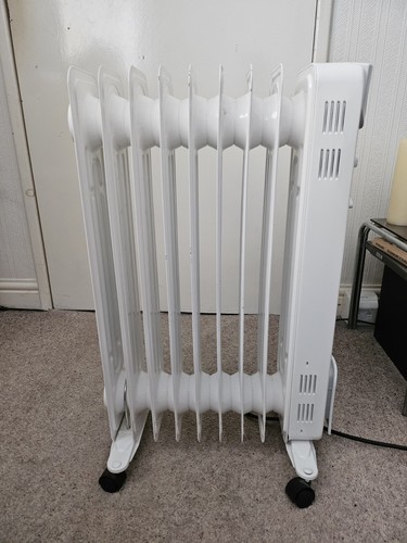 Kingfisher CYBL20-9 2000W Oil Filled Radiator 8 Fin Electric Heater 3 Settings