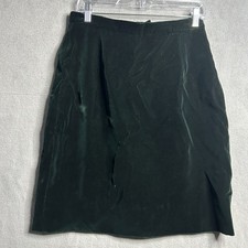 Vintage Ralph Lauren Skirt Size 12 Emerald Green Knee Length A Line USA Made