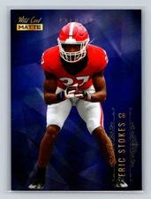 2021 Wild Card Matte Blue #MBC-20 Eric Stokes Georgia Bulldogs
