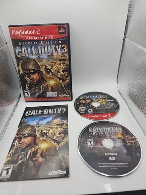 Call of Duty 3: Special Edition Greatest Hits (Sony PlayStation 2, 2007) Cibwork