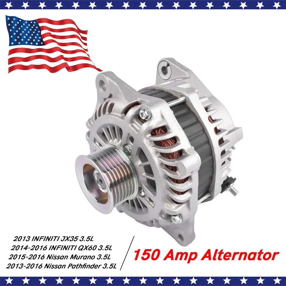 Alternador 150A para Nissan Pathfinder INFINITI JX35 QX60 2013-2016 231003JA1A Foto 3 de 4