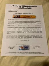 Ken Griffey Jr Game used&signed bat PSA9.5