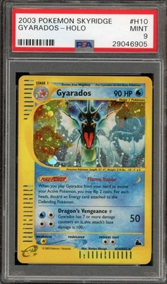 Pokemon Gyarados Skyridge Holo Rare #H10 PSA 9 Mint