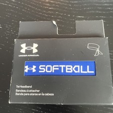 Under Armour Royal Blue SOFTBALL Tie Headband Polyester Blend OSFM