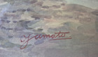 SHUJI YAMATO (Japan 20th Century), "Mount Fuji", Orig. Watercolor, Signed — photo 3