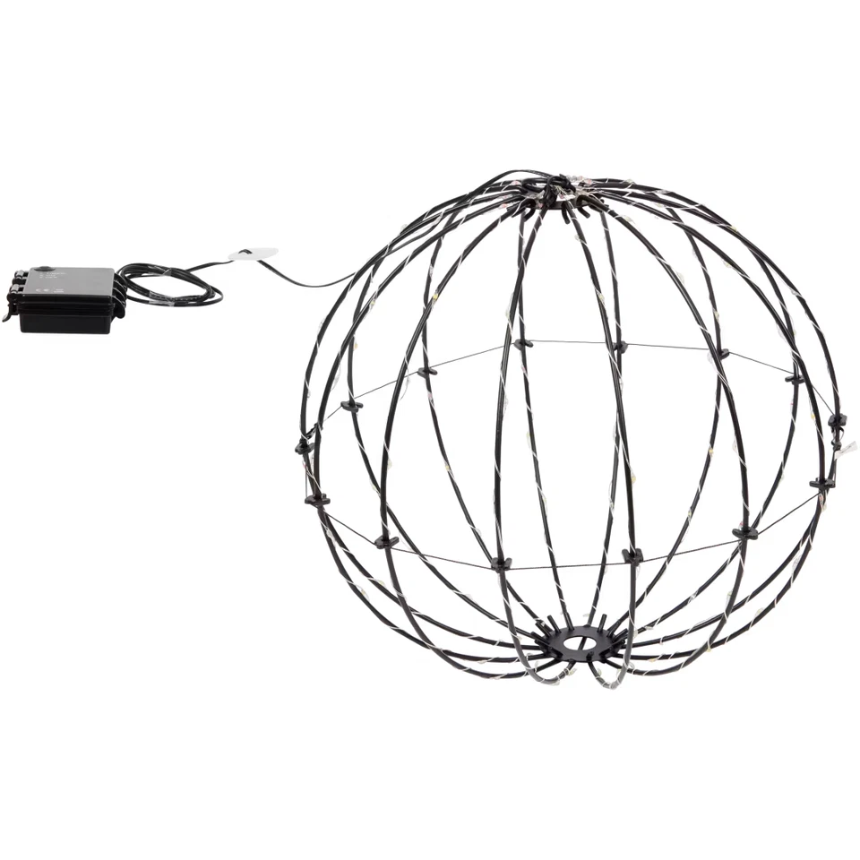 LED Drahtkugel Leuchtkugel 30 cm 140 LED Mehrfarbig faltbar  INNEN und AUßEN NEU - Bild 3 von 4