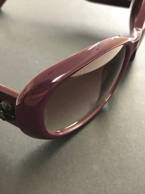 CHANEL 5113-A Camellia CC Logo Sunglasses Pink Purple Frame Brown