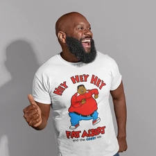 Fat Albert Tshirt Hey Hey Hey Short Sleeve Ultra Soft Premium Crew Neck Tee