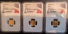2020 G$5 1/10 oz Gold American Eagle - NGC MS 70 (Lot of 3) Don Everhart signed
