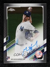 2021 Topps Chrome Rookie Auto Miguel Yajure #RA-MY Auto 3a1