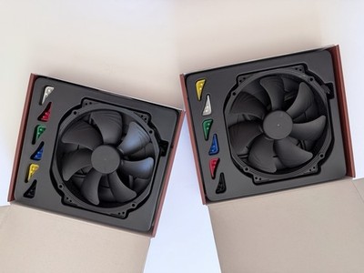 2x Noctua NF-A15 HS-PWM Chromax Black High Speed 140mm PWM Fans