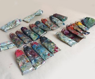Oil Paints Job Lot Michael Harding (mainly) Various colours used