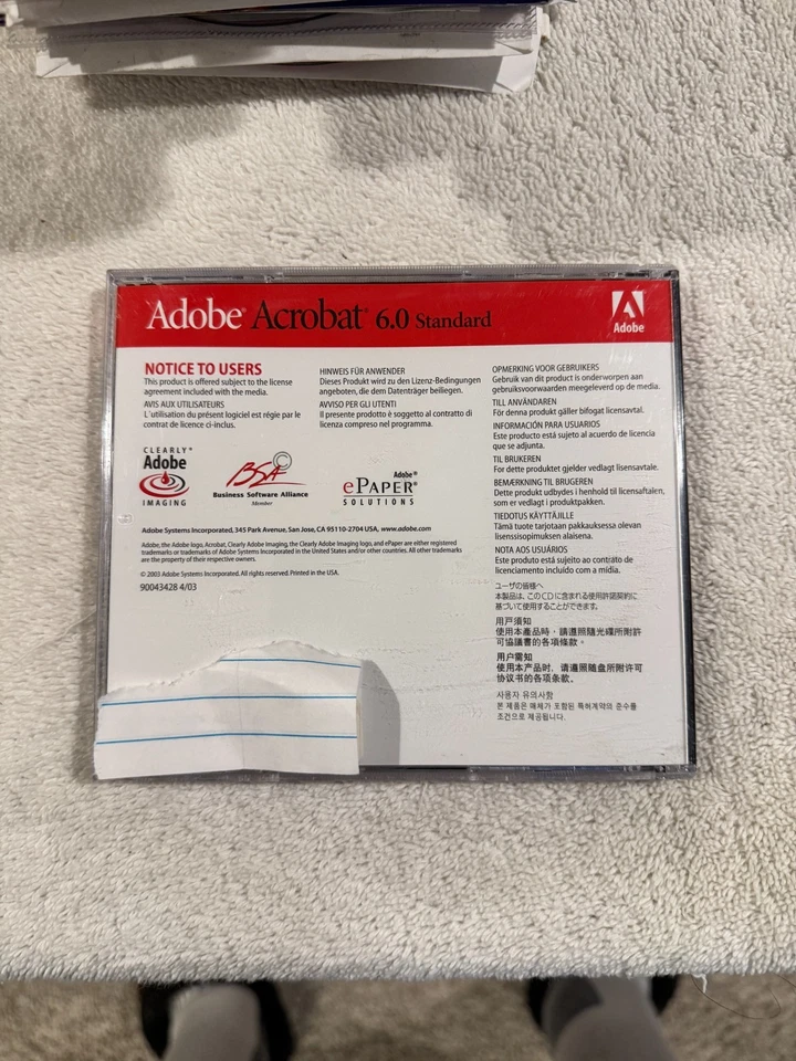 Adobe Acrobat 6.0 Standard For Windows - VERY GOOD CONDITION W/SERIAL #!!! - Image 2 of 2